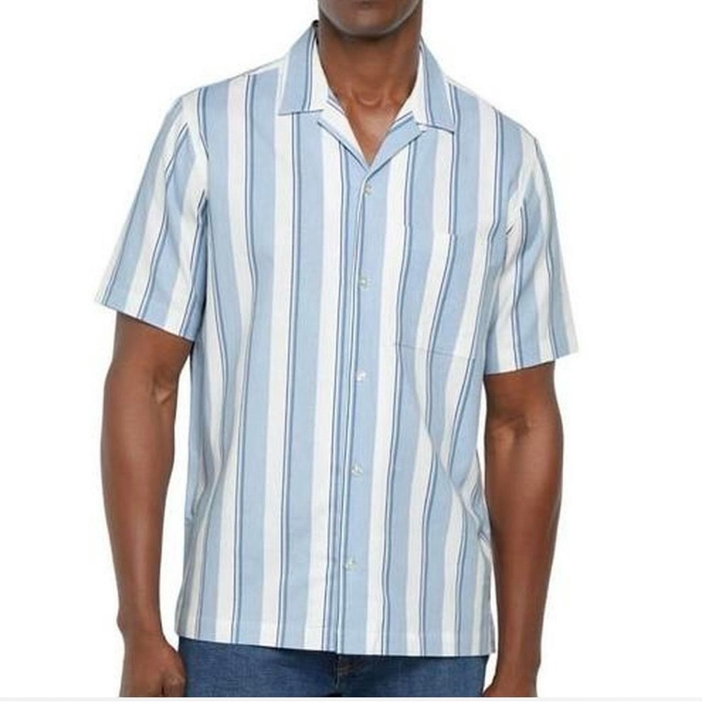 Gap Men's Short Sleeve Button-Up Linen Shirt - size XXL